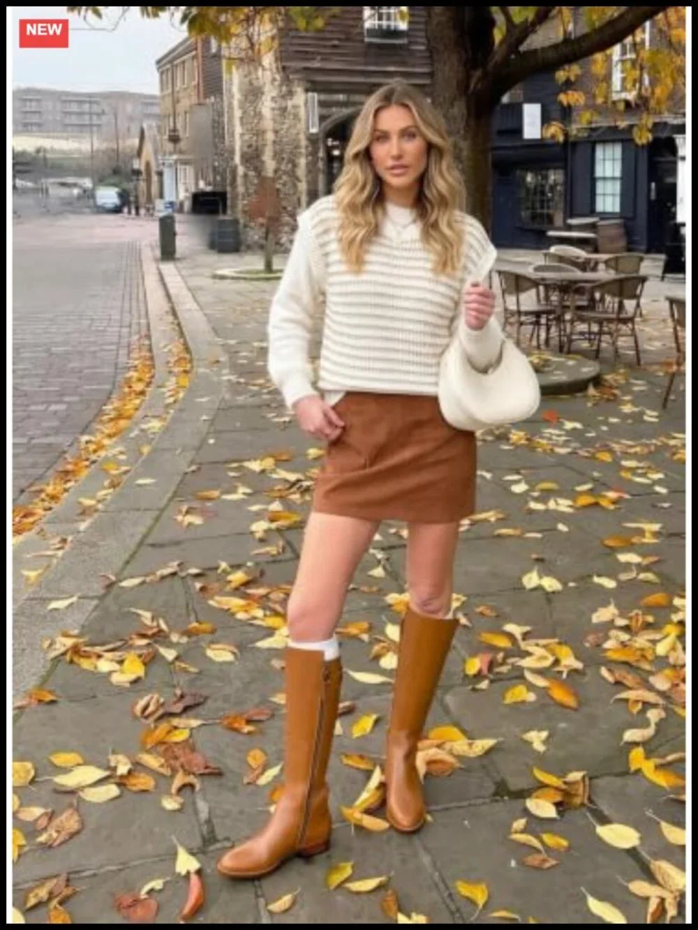 Lightweight Striped Sweater Vest Cap Sleeve Crew Neck